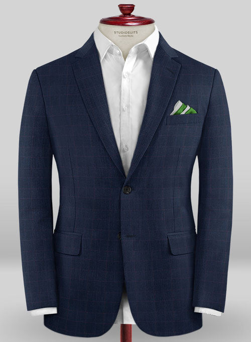 Caccioppoli Wool Blue Batti Jacket