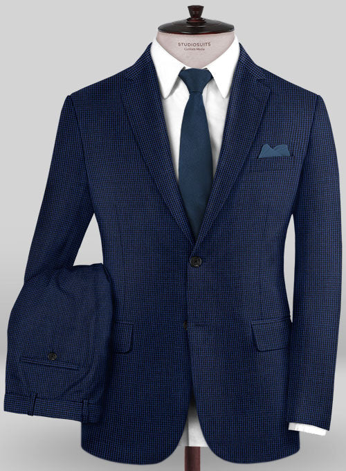 Caccioppoli Wool Blue Chebio Suit