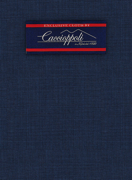 Caccioppoli Wool Blue Gazepi Jacket