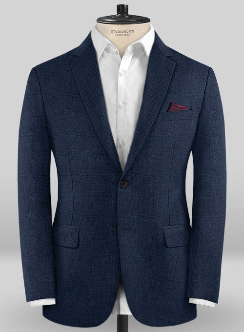 Caccioppoli Wool Blue Iglesi Suit