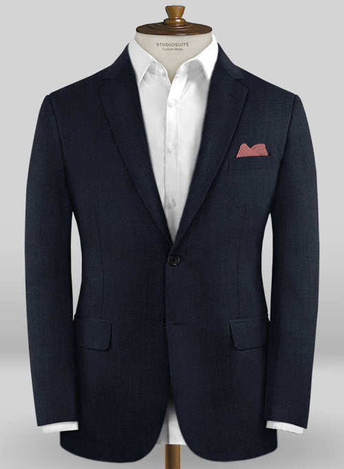 Caccioppoli Wool Dark Blue Ciagi Jacket