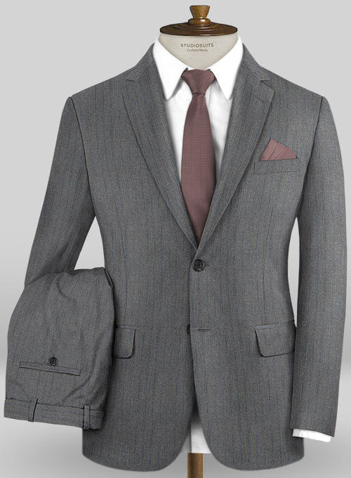 Caccioppoli Wool Gray Savi Suit