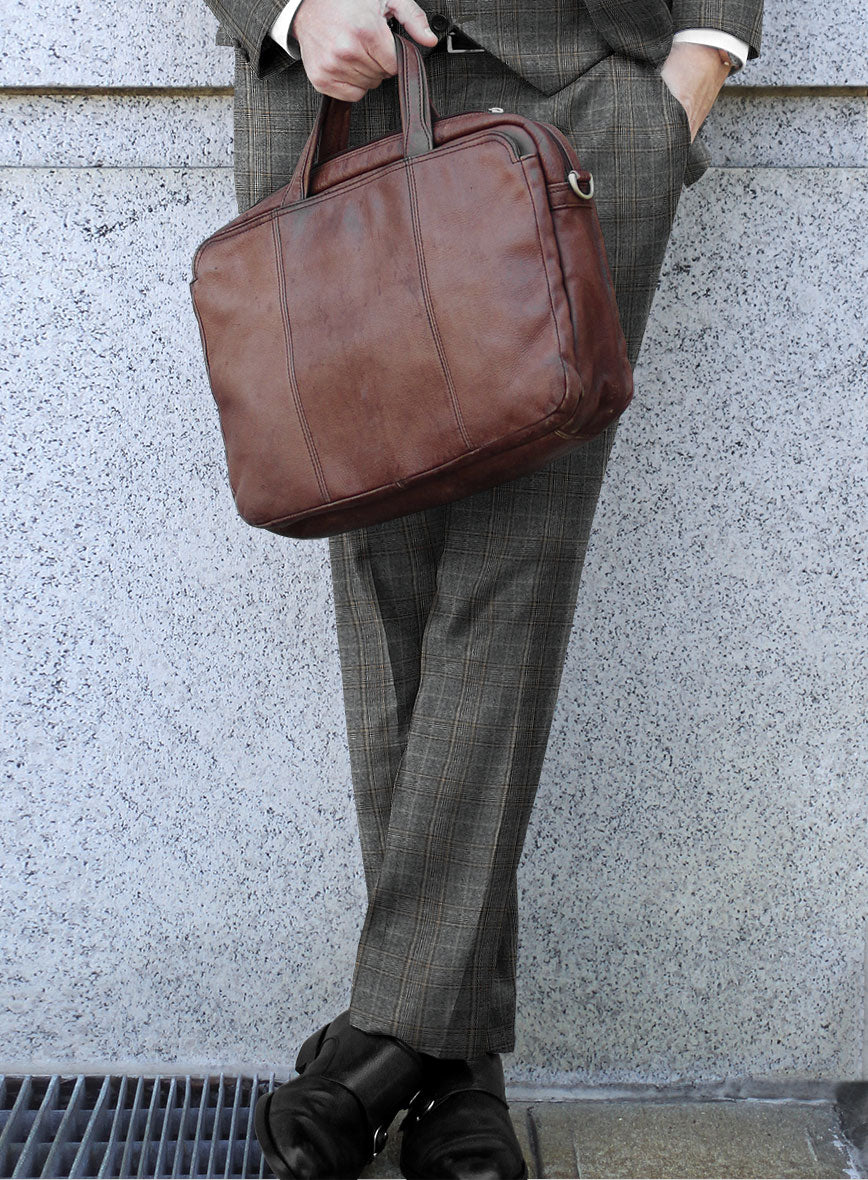 Caccioppoli Xofia Brown Wool Pants