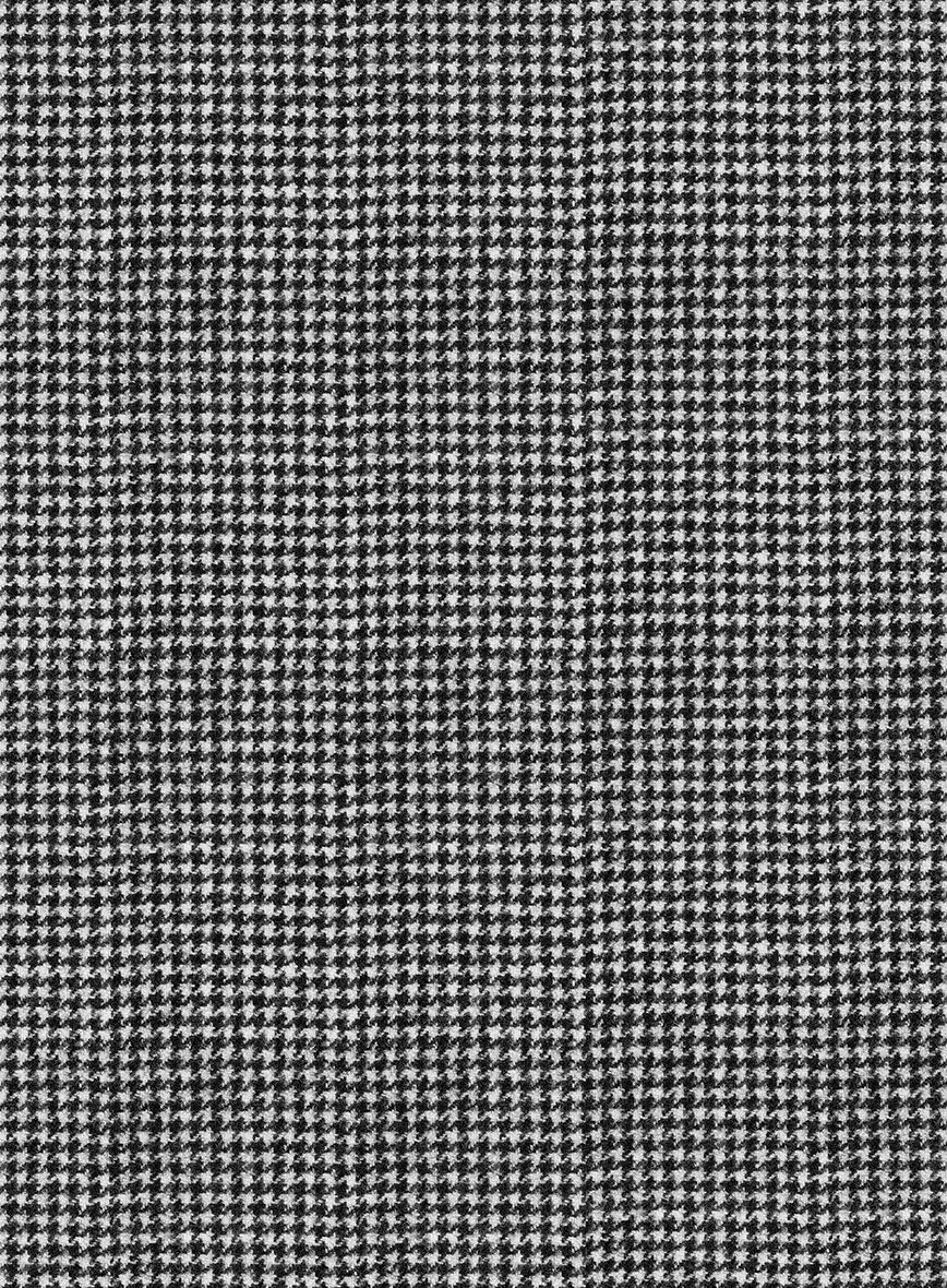 Caccioppoli Saghio Houndstooth Gray Wool Jacket