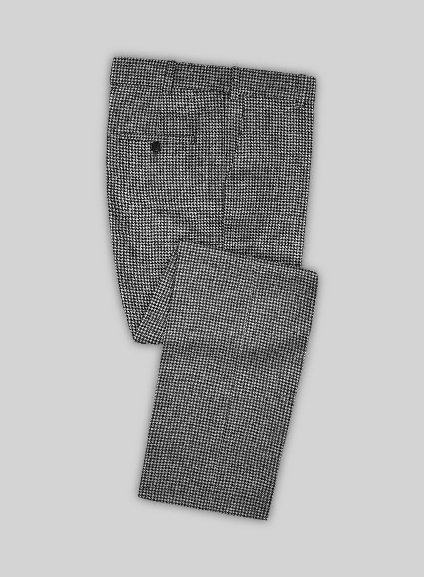 Caccioppoli Saghio Houndstooth Gray Wool Suit