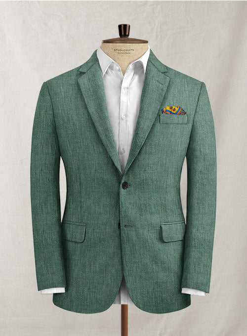 Caccioppoli Suez Green Linen Jacket