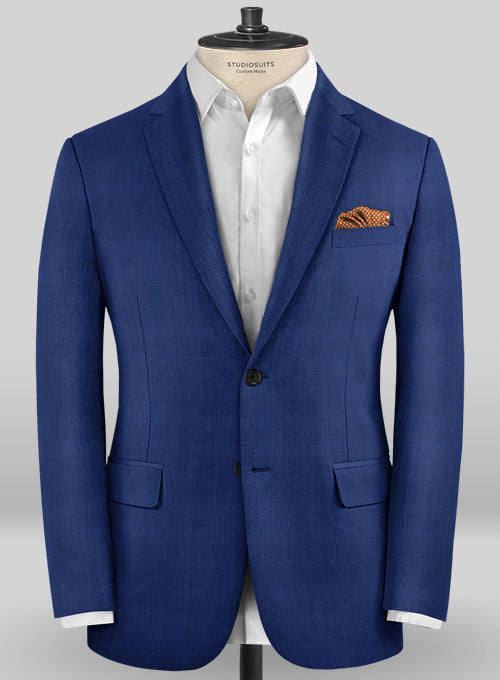 Caccioppoli Sun Dream Calito Blue Wool Silk Jacket