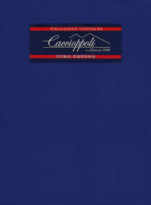 Caccioppoli Cotton Drill Sapphire Blue Pants