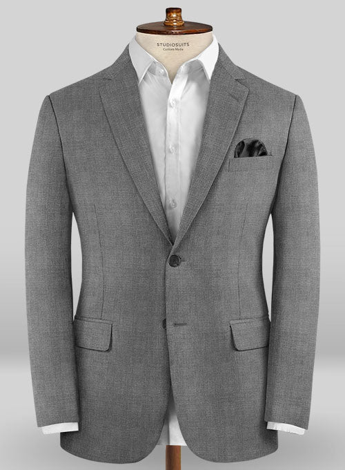 Caccioppoli Sun Dream Ridro Gray Wool Silk Jacket