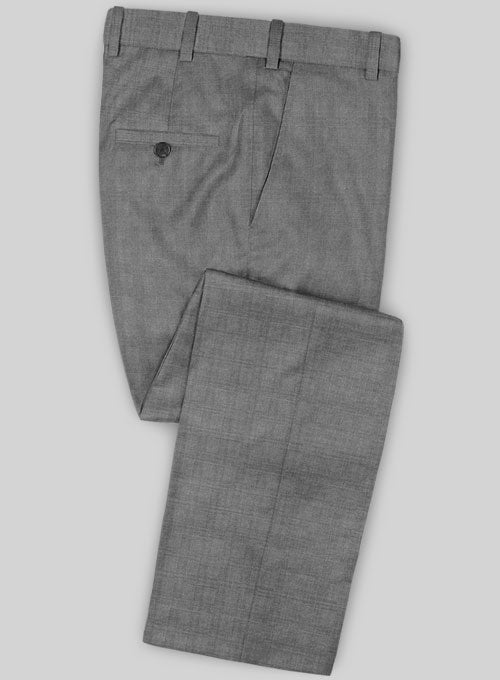 Caccioppoli Sun Dream Ridro Gray Wool Silk Suit