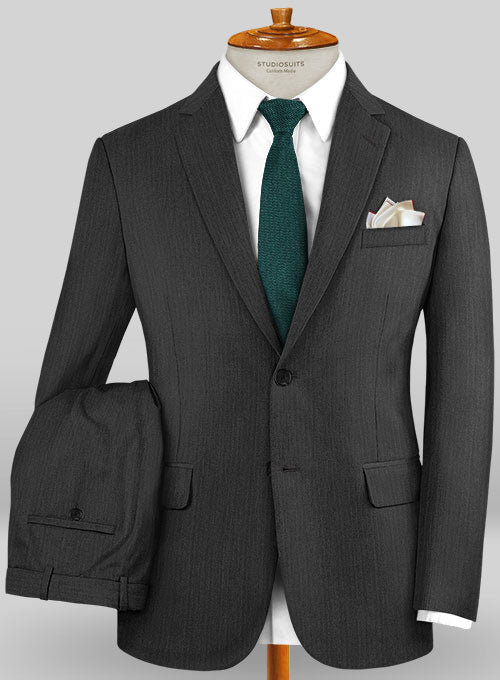 Caccioppoli Sun Dream Sanco Charcoal Wool Silk Suit