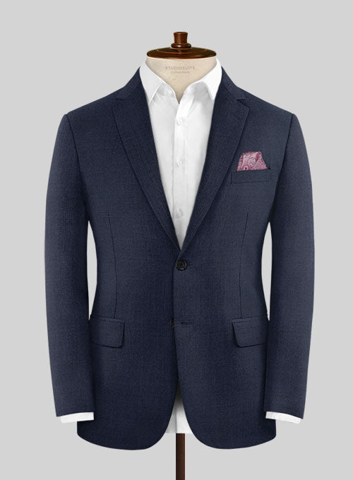 Caccioppoli Sun Dream Steel Blue Wool Silk Suit