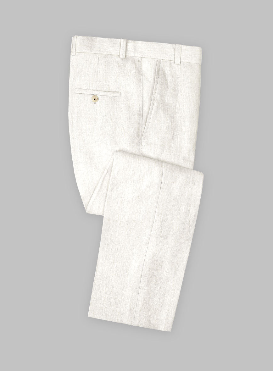 Campari Cream Linen Pants