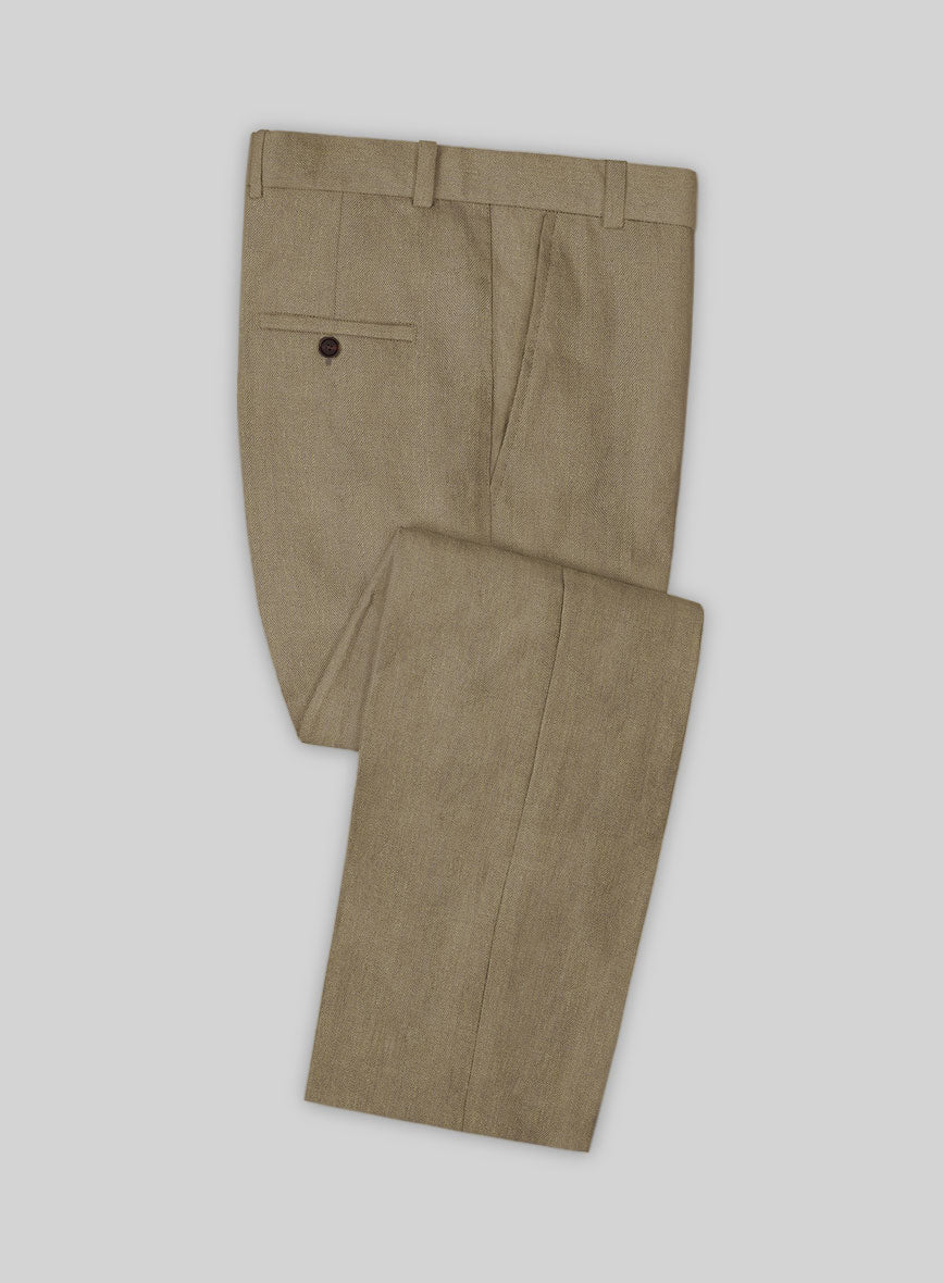 Campari English Tobacco Linen Pants