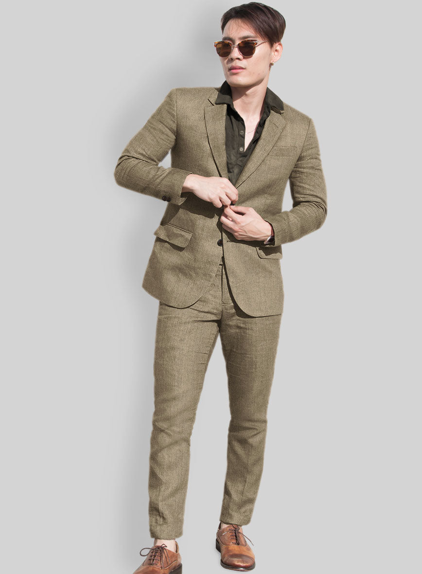 Campari English Tobacco Linen Suit