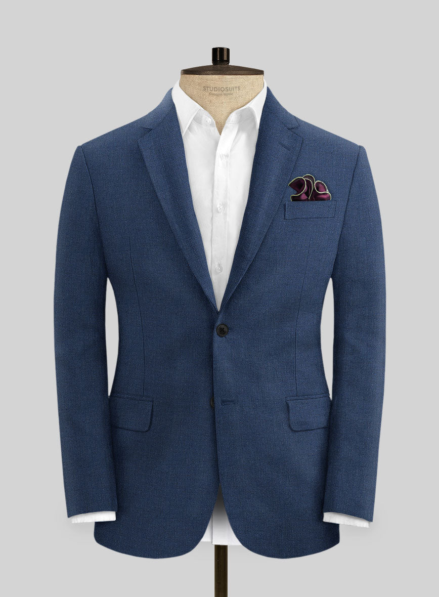 Campari Indigo Linen Jacket