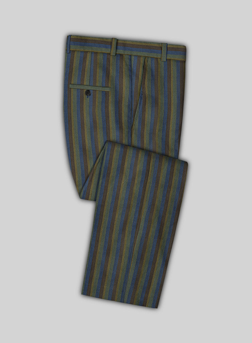 Campari Somber Stripe Linen Pants