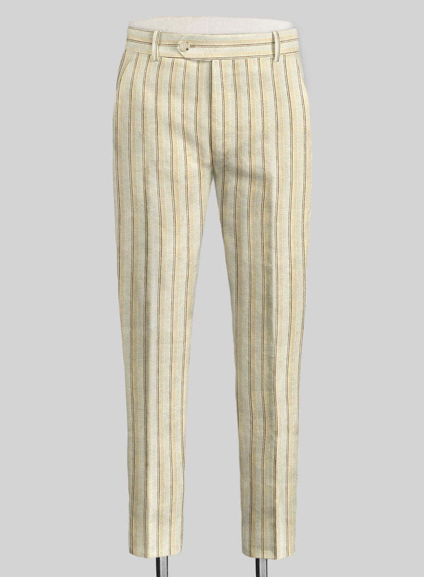 Campari Vama Stripe Linen Pants