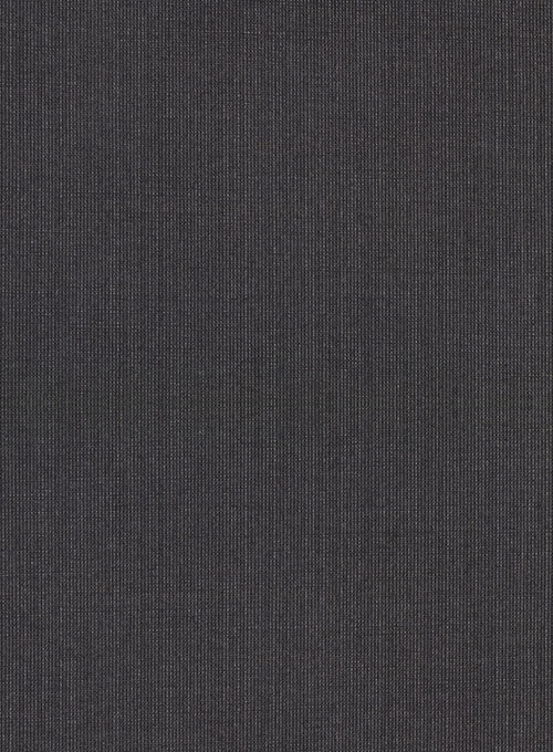 Caviar Weave Dark Gray Wool Suit