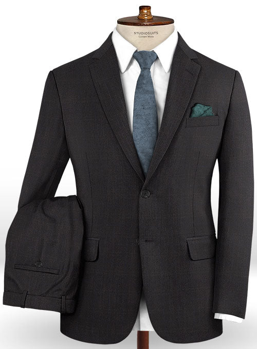 Cerruti Pisce Black Wool Silk Suit