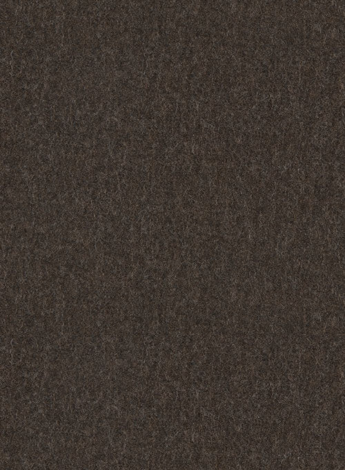 Coffee Brown Flannel Wool Suit