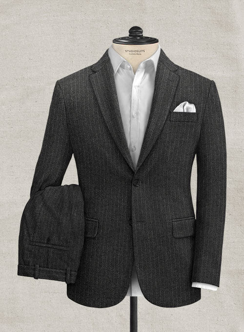 Charcoal Stripe Tweed Suit