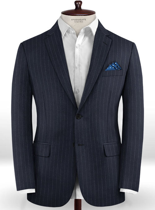 Charles Clayton Cinqua Blue Wool Suit