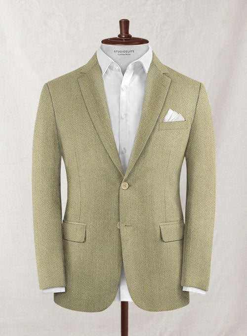 Charles Clayton Marlus Green Wool Cashmere Jacket