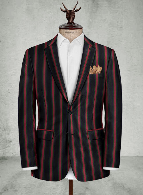 Cocktail Stripe Wool Jacket