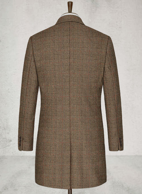 Como checks Tweed Overcoat