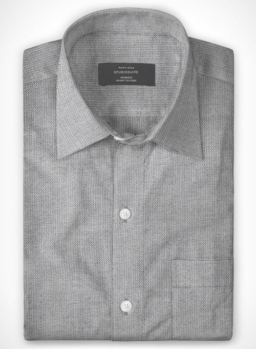 Cotton Herringbone Veni Shirt