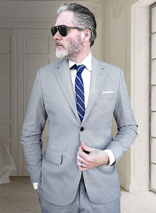 Cotton Stretch Rullo Blue Suit