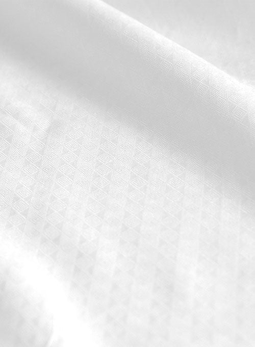 Italian Cotton Dobby Nadall White Shirt – StudioSuits