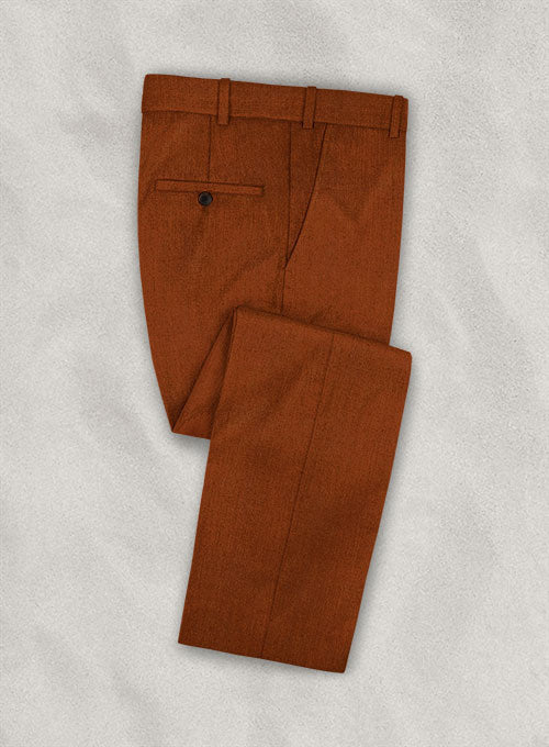 Mens Brown Tweed Trousers  Ginger Brown Mens Shooting Trousers