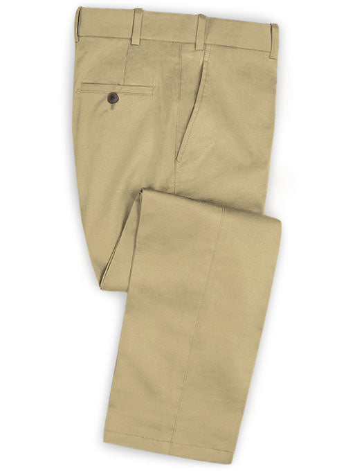 Light Khaki Twill Stretch Chino Suit – StudioSuits