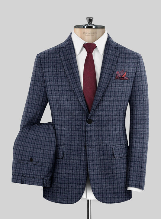 Worsted Mid Charcoal Wool Suit – StudioSuits
