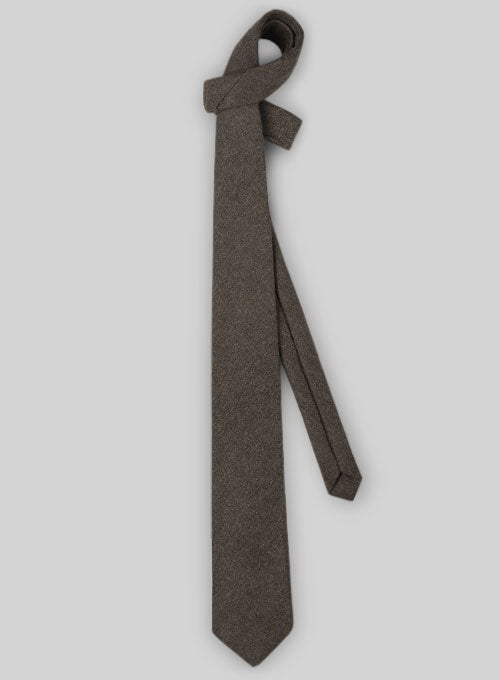 Tweed Tie - Dark Brown