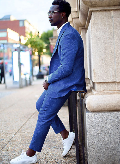 Mystic Cobalt Blue Wool Suit – StudioSuits