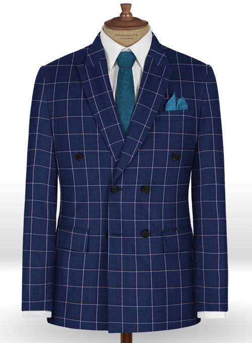 Napolean Aria Royal Blue Wool Suit – StudioSuits