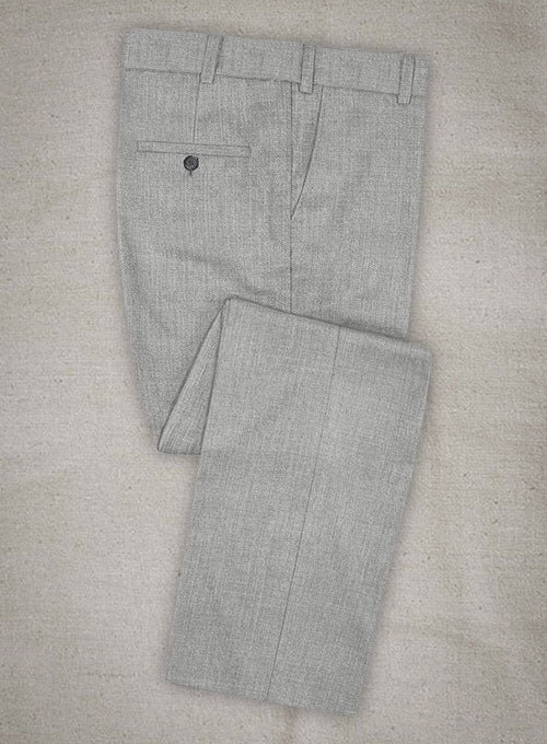 Worsted Light Gray Wool Pants – StudioSuits