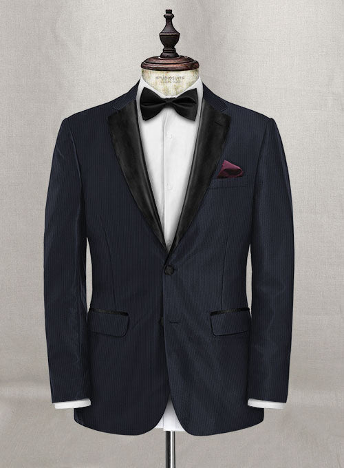 Napolean Twilight Blue Wool Tuxedo Suit – StudioSuits