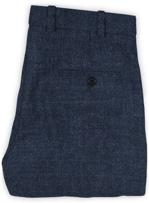 Vintage Rope Weave Dark Blue Tweed Pants – StudioSuits