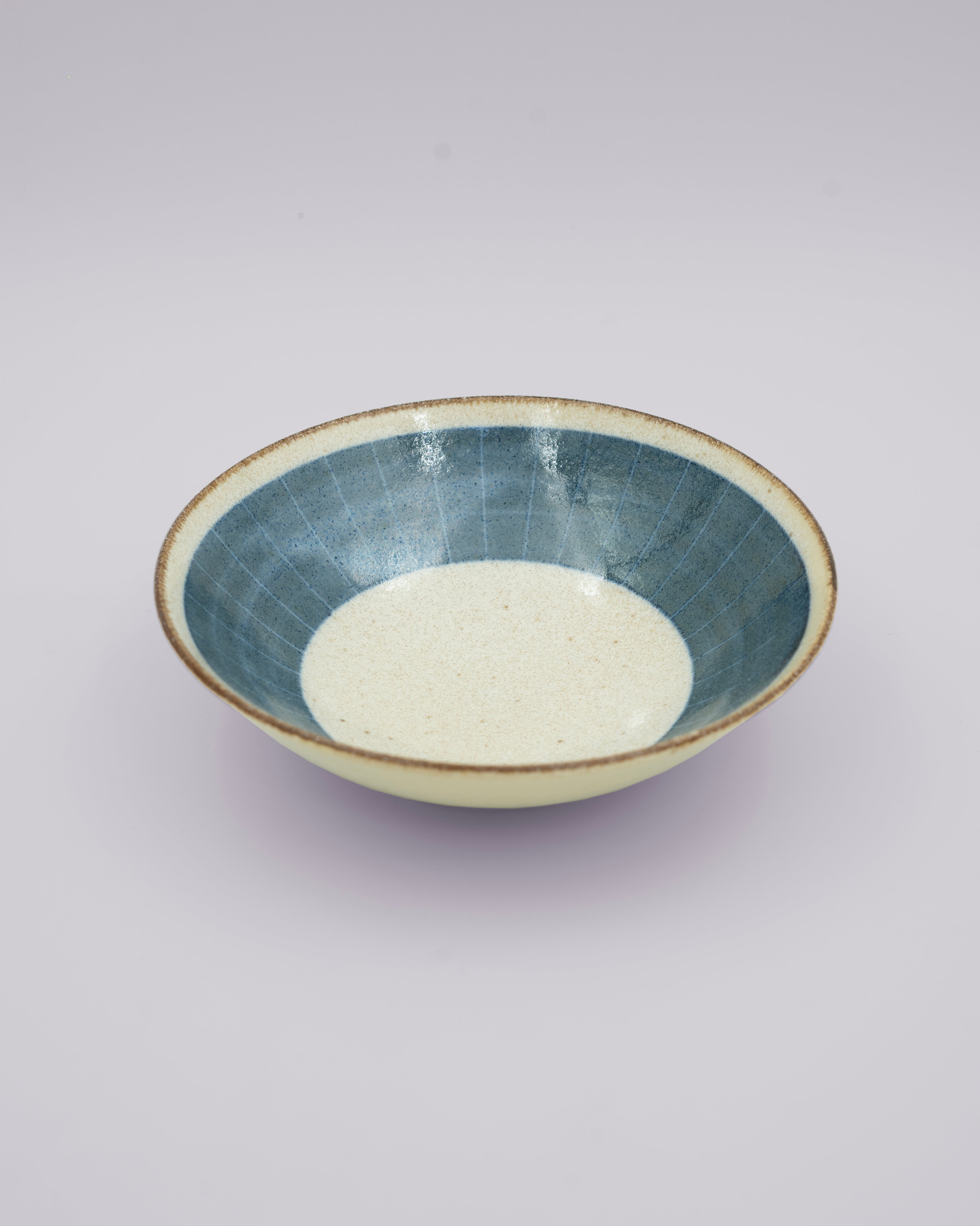 Billede af Lille, dyb tallerken med blåt mønster | Seramikku