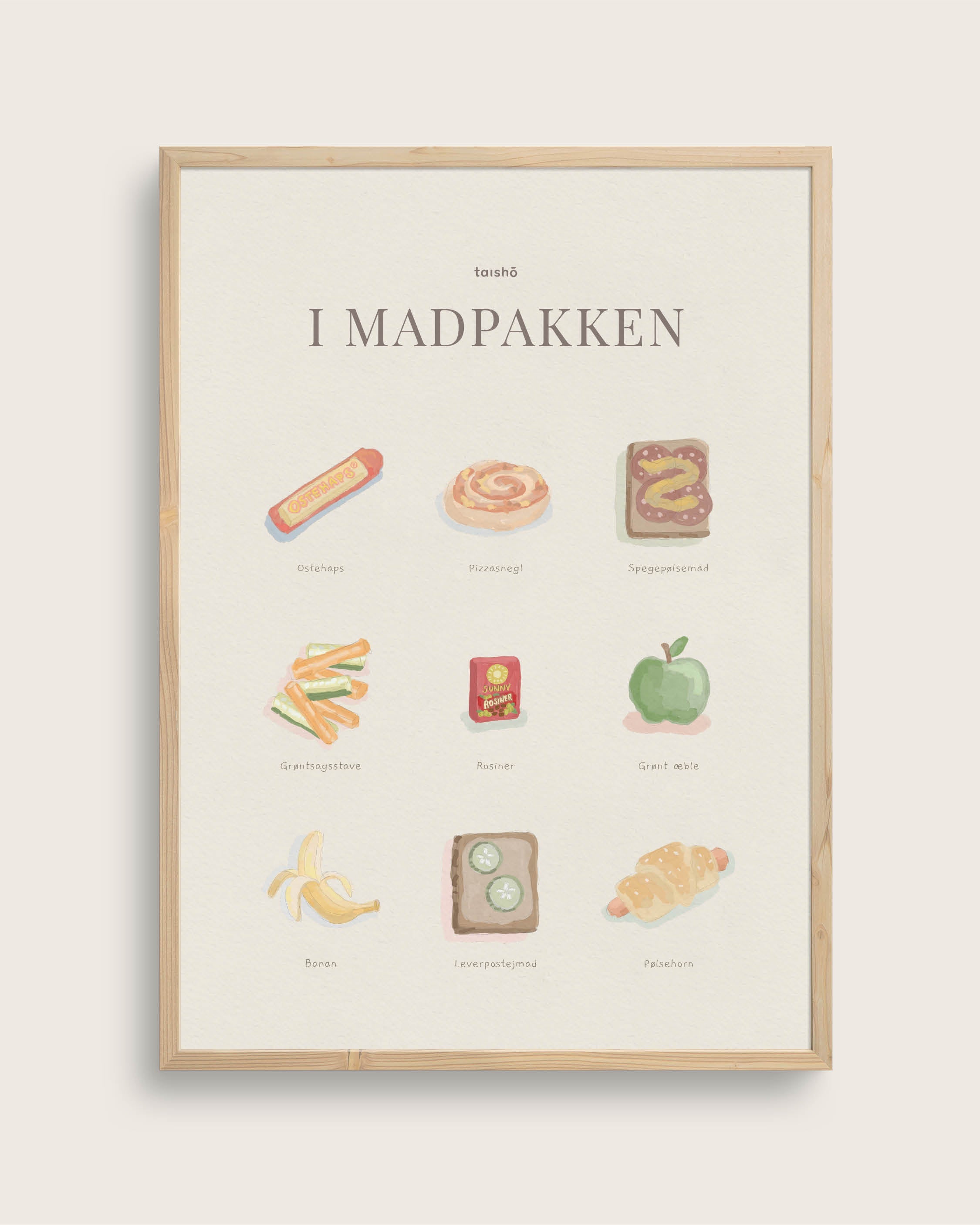 Se I madpakken Størrelse 100x140 (lærredsprint) | Seramikku hos Seramikku.dk