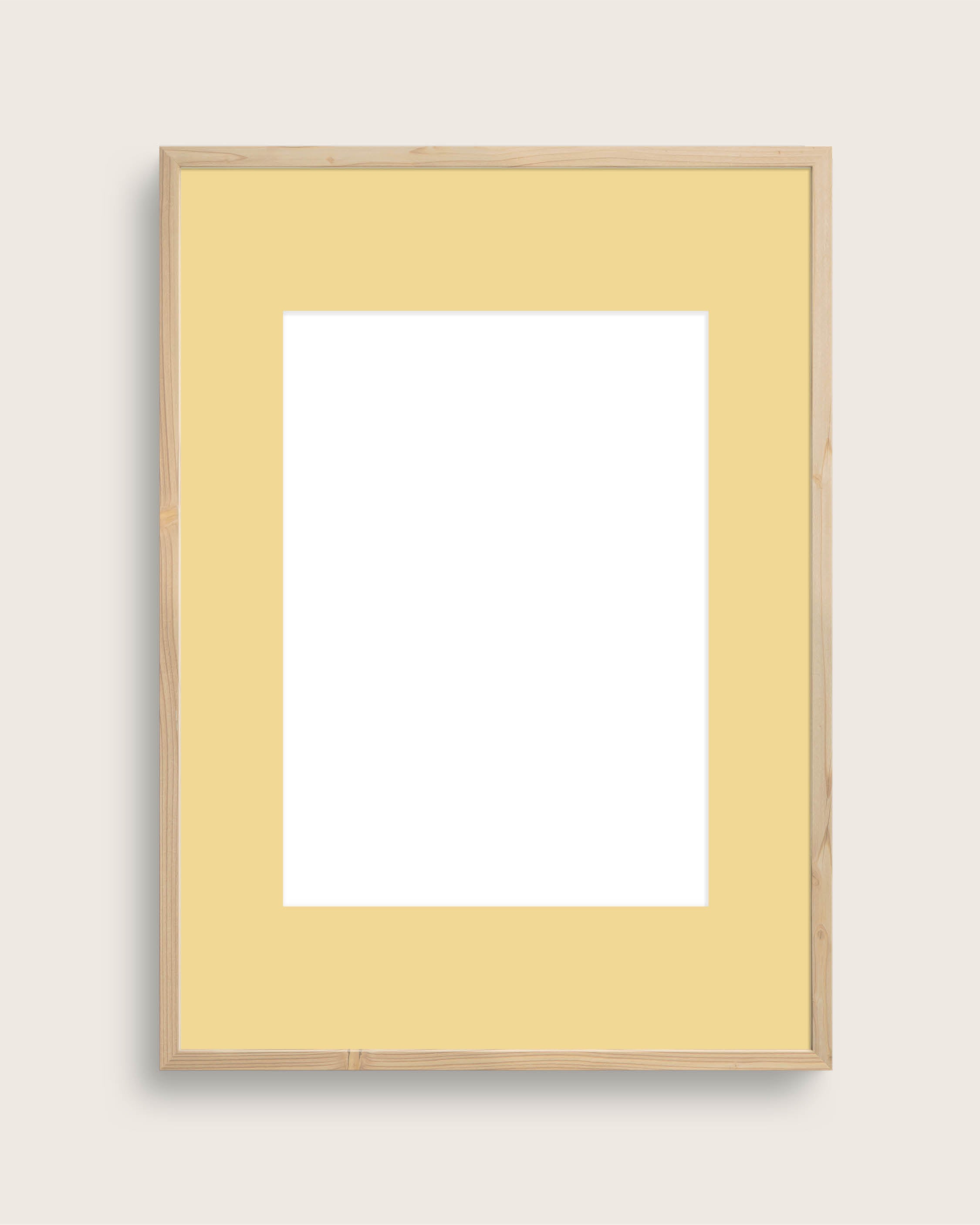 Se Passepartout - gul Størrelse 50x70 (Ydermål: 60x80 cm) | Seramikku hos Seramikku.dk