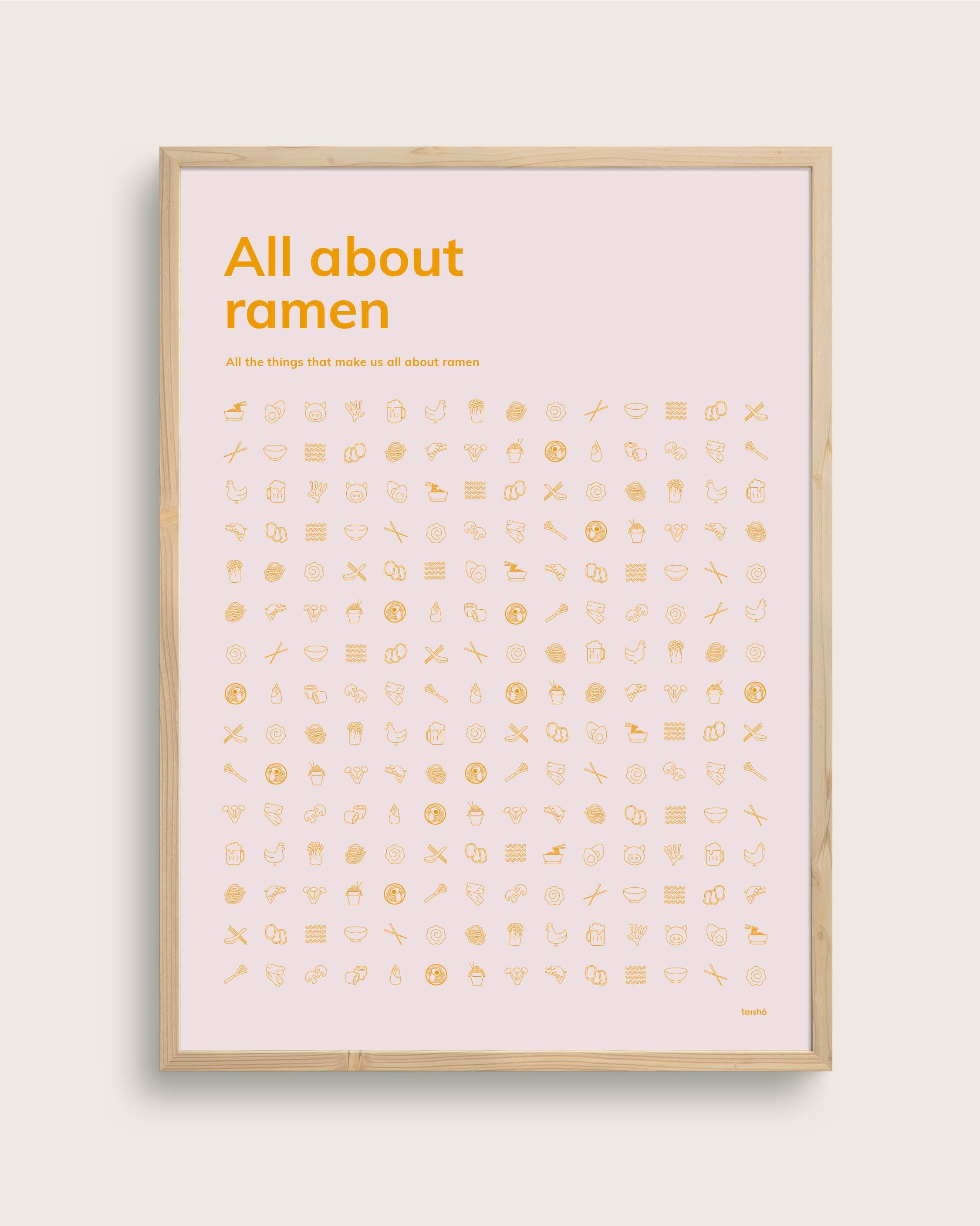 Billede af All About Ramen Størrelse 70x100 (lærredsprint) | Seramikku