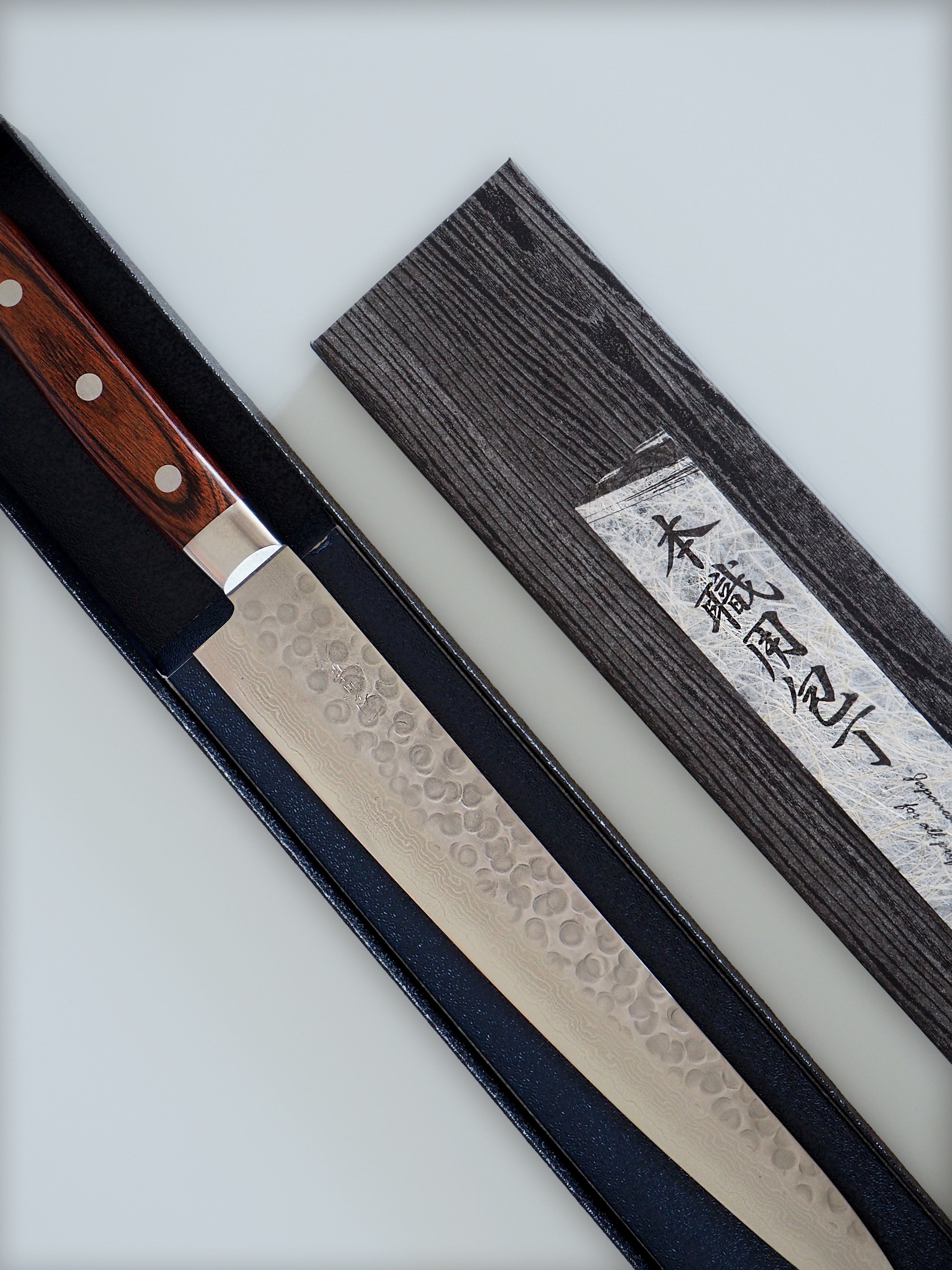 Billede af Sujihiki kniv | 24 cm | Mahogni | Seramikku