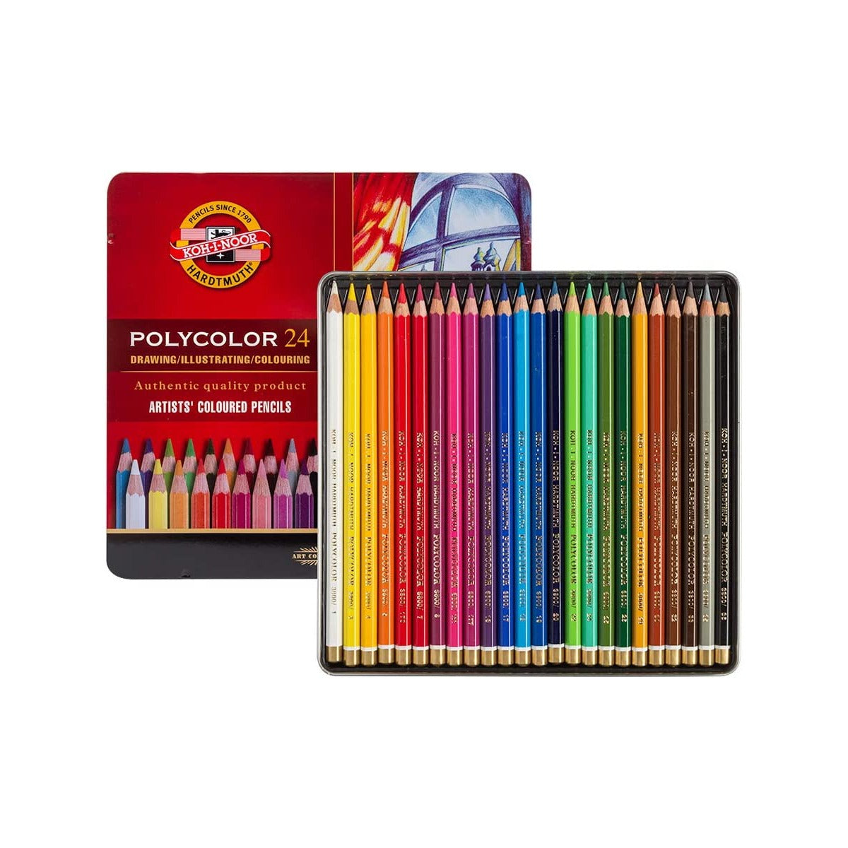Koh-I-Noor : Gioconda 8828 : Soft Artist Pastel Pencils : Set Of 24