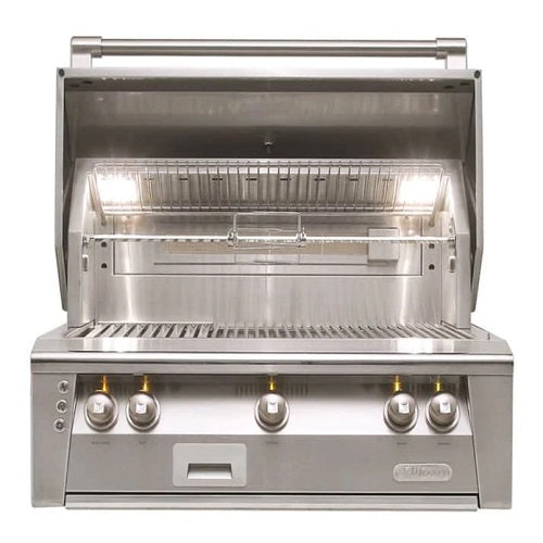 Alfresco ALXE 36 Inch Built-In Gas Grill With Rotisserie