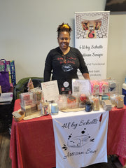 This is me and my products at a vending event